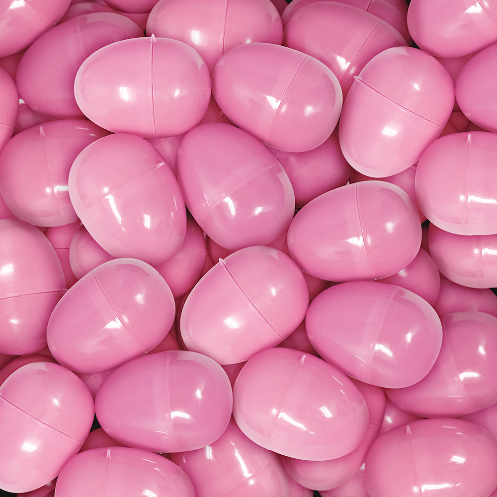 Empty Plastic Easter Eggs 2-1/3" Pink (1000 PACK)