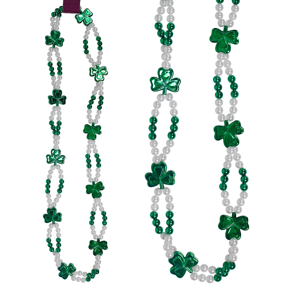 Bead Shamrocks & Pearls 36" (DZ)