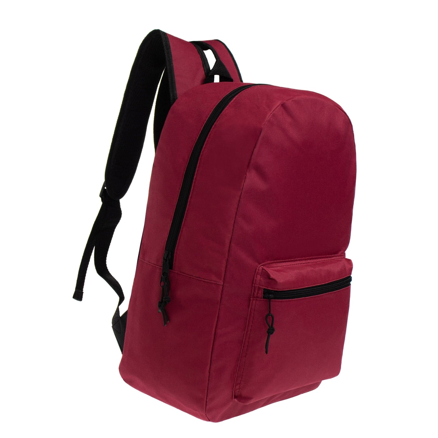 15" Kids Basic Wholesale Backpack in 8 Colors - Bulk Case of 24