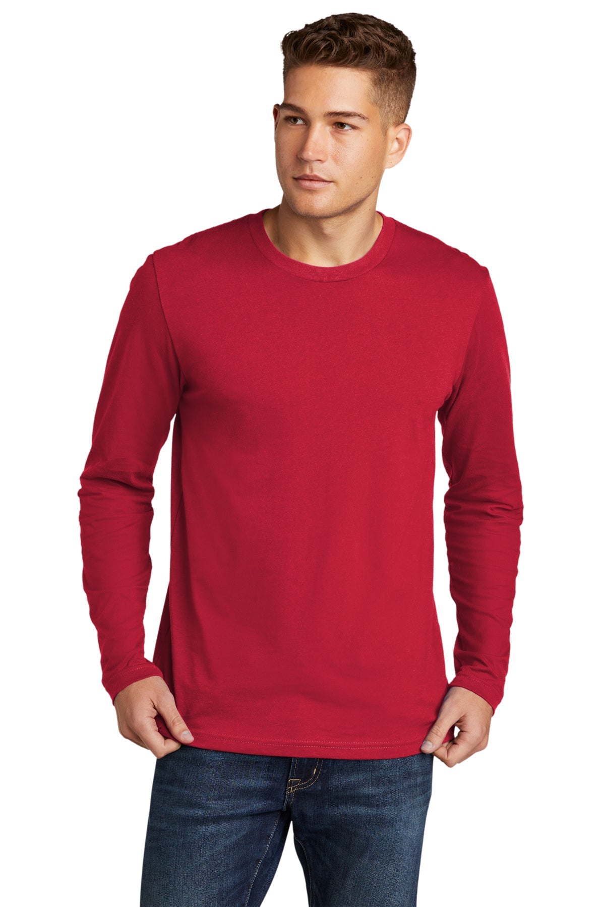 Next Level Apparel Cotton Long Sleeve Tee – Premium Lightweight Comfort.