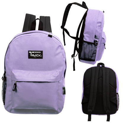 17" Classic Bulk Purple Backpacks - Wholesale Case of 24 Bookbags