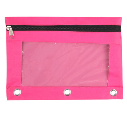 Binder Pencil Pouch with Window Wholesale