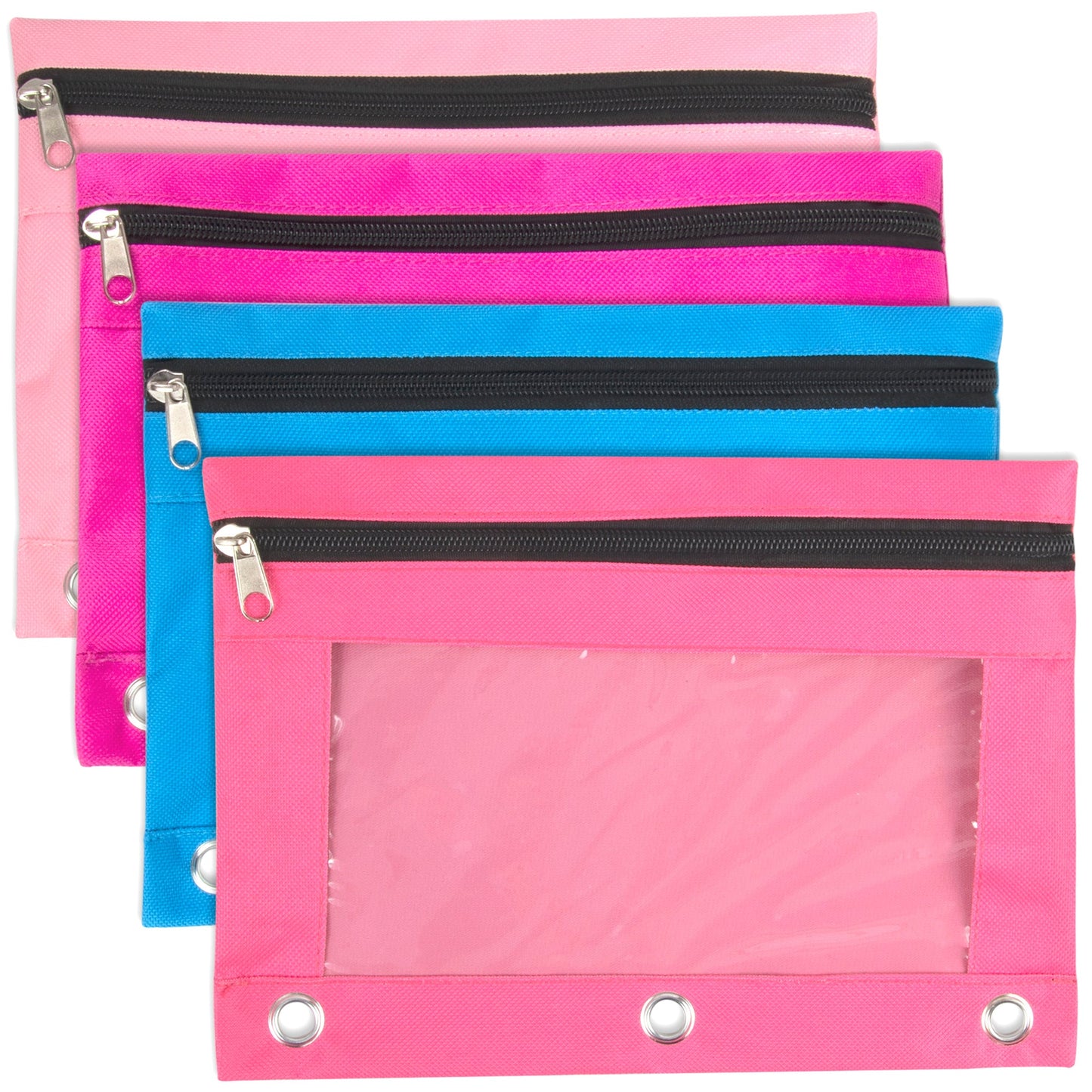 Binder Pencil Pouch with Window Wholesale