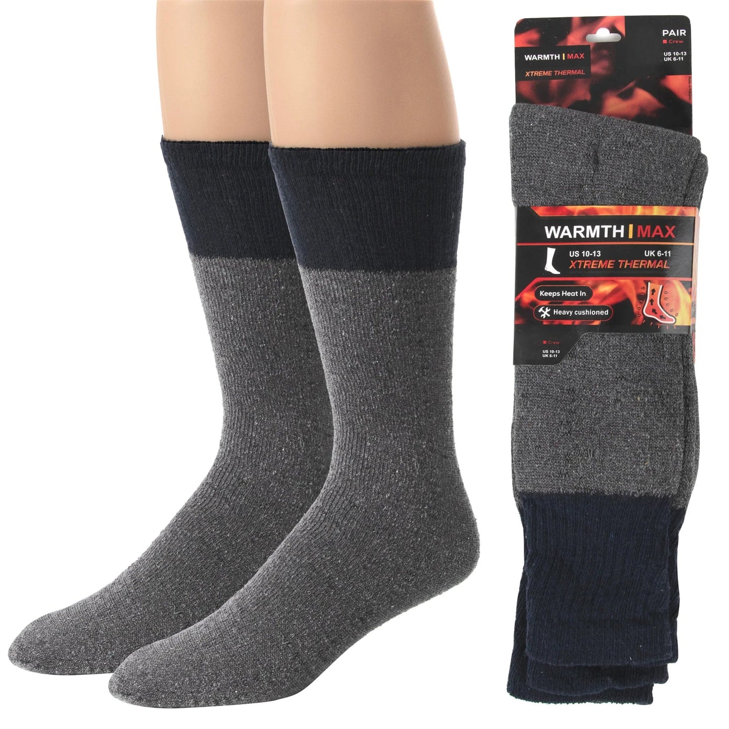 Adult Winter Thermal Crew Socks Wholesale Bulk USA