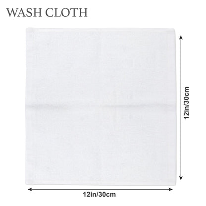 White Wash Cloths - 12 X 12 ws