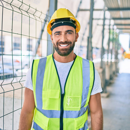 Deluxe Adult High Visibility Safety Vest With Clear ID Pocket