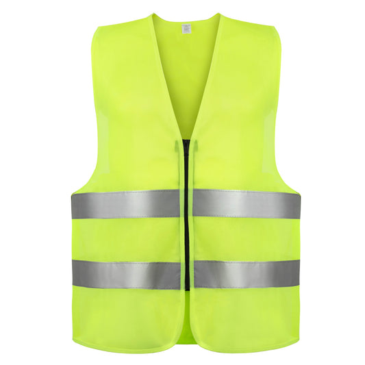 Adult Zippered High Visibility Safety Vest Wholesale Bulk USA