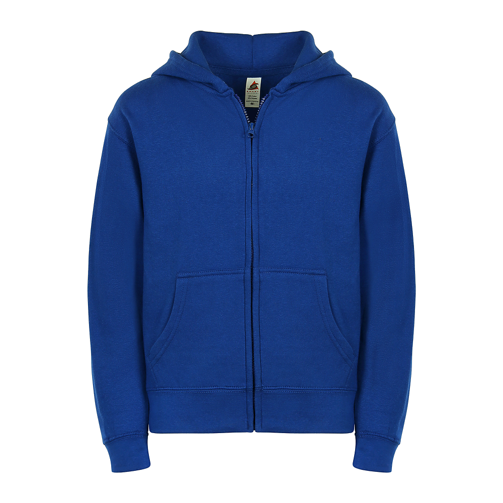 "Youth Matching Zipper Hoodie - Comfort Fleece Zip-Up Jacket"