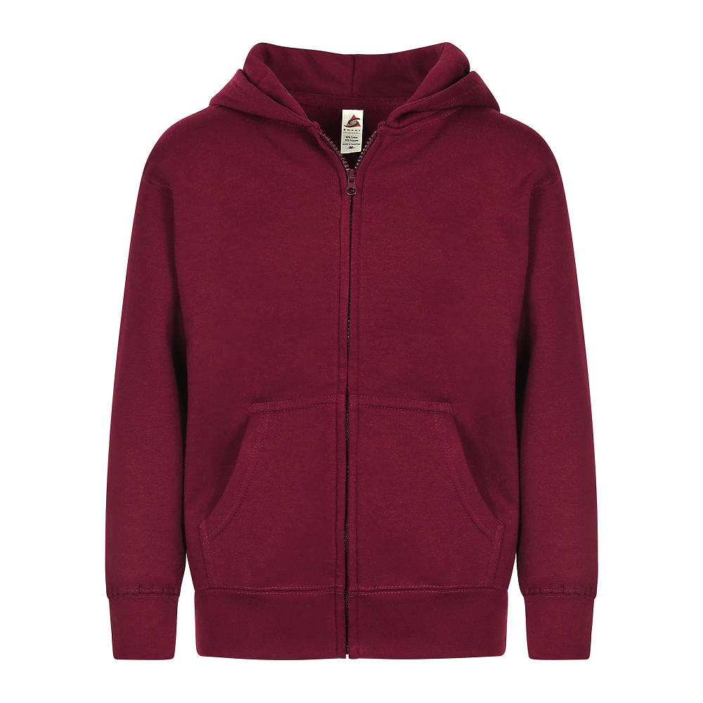 "Youth Matching Zipper Hoodie - Comfort Fleece Zip-Up Jacket"