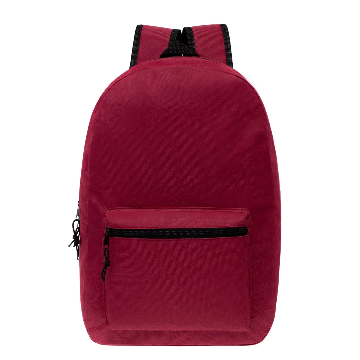 15" Kids Basic Wholesale Backpack in 8 Colors - Bulk Case of 24