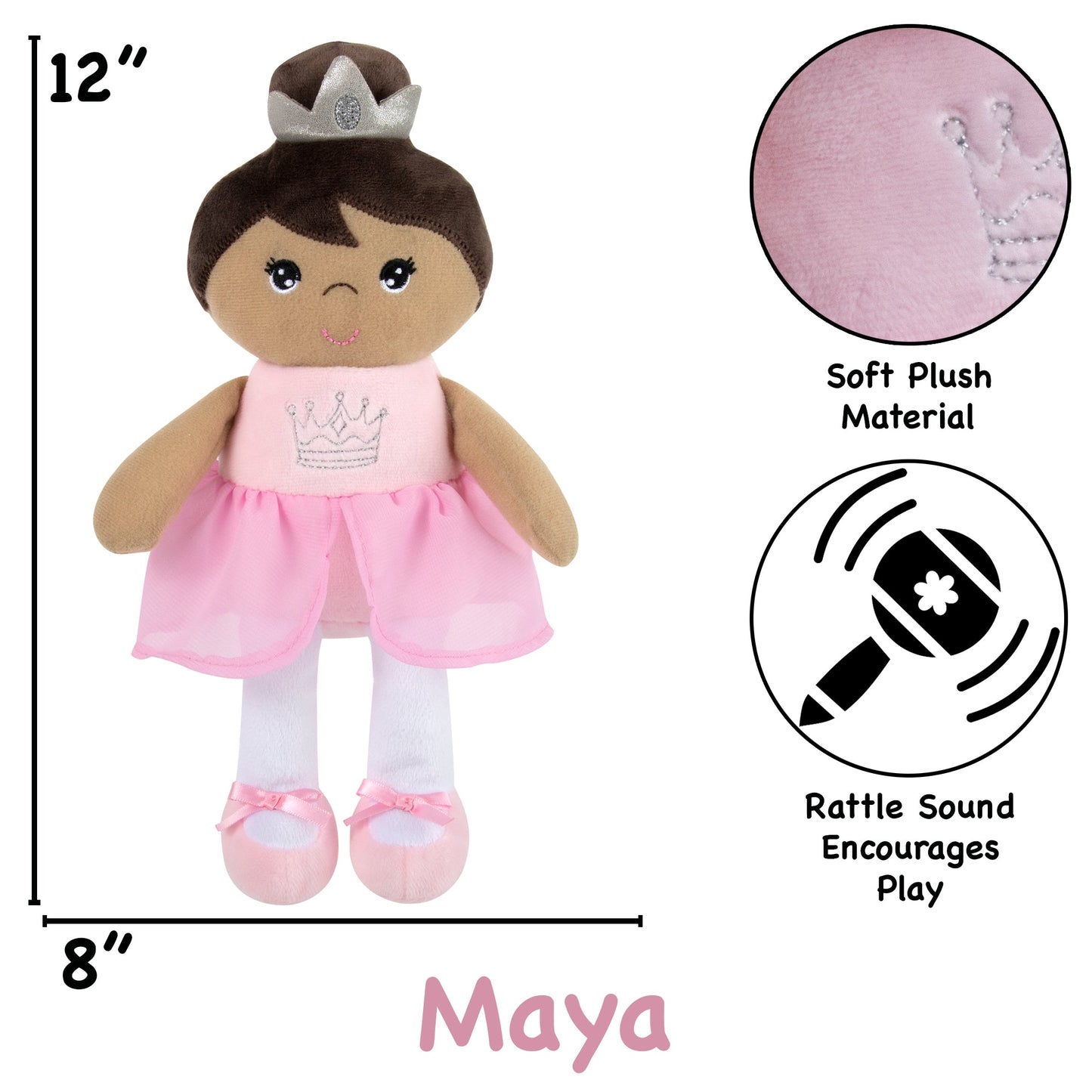 Baby Essentials Pink Princess Plush