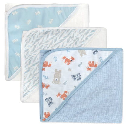 6 Piece Hooded Bath Towel & Wash Cloth Baby Bath Sets Wholesale Bulk USA