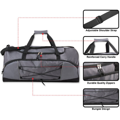 Trailmaker 26 Inch Bungee Duffel Bag Wholesale