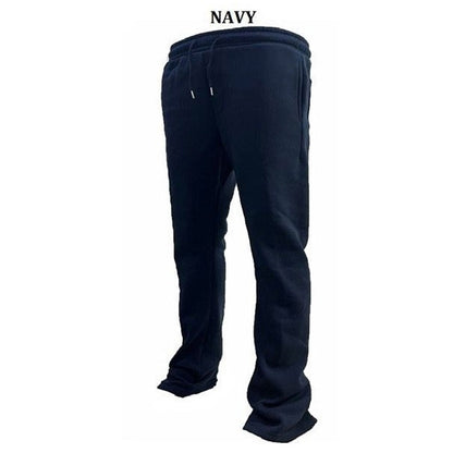 "Fleece Stacked Jogger Pants - Heavyweight 60/40 Fleece with Drawcord"