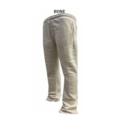 "Fleece Stacked Jogger Pants - Heavyweight 60/40 Fleece with Drawcord"