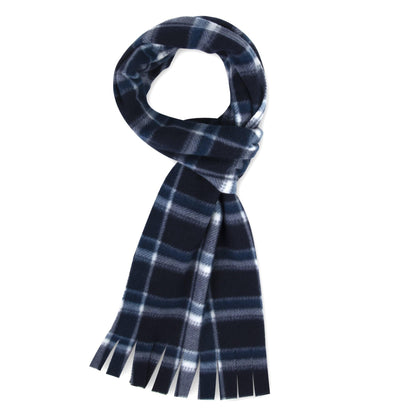 Adult Fleece Scarves With Fringe - Plaid Assortment Wholesale