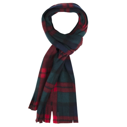 Adult Fleece Scarves With Fringe - Plaid Assortment Wholesale