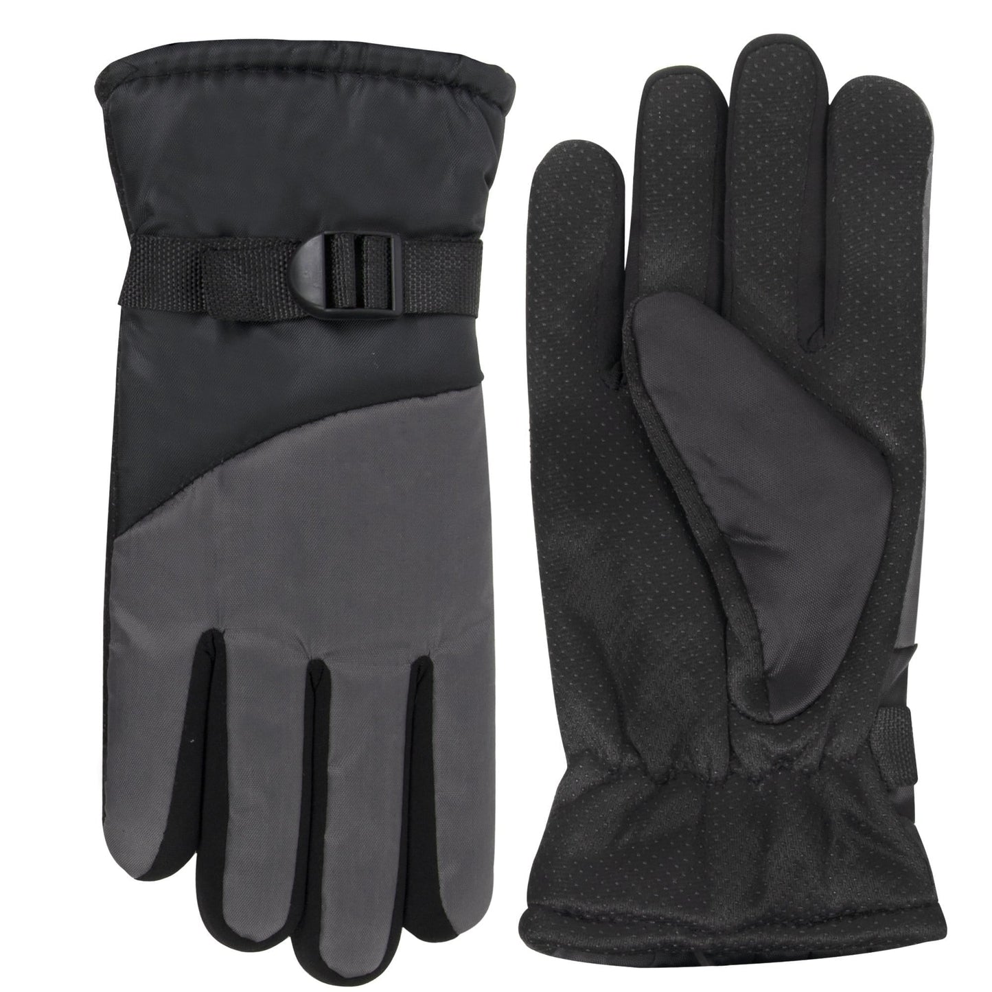 Adult Winter Color Block Gloves - 5 Assorted Wholesale