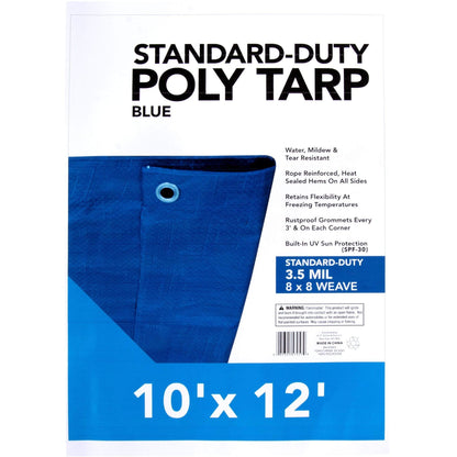 Wholesale Blue Poly Tarps - 10' X 12'