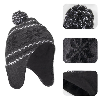 Adult Toboggan Winter Hat with Ear Flaps NoveltiesMart Wholesale