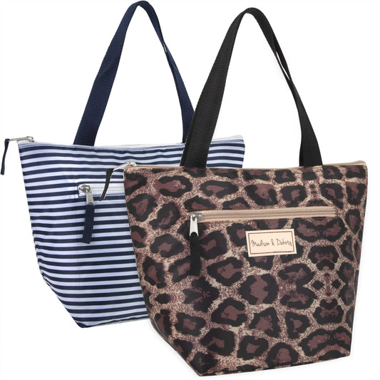 Fridge Pak Leopard/Striped Lunch Tote Bag Wholesale