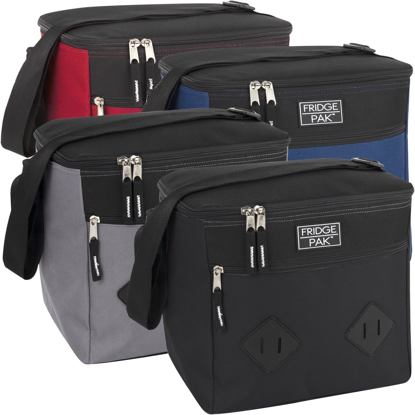 Fridge Pak 24-Can Insulated Cooler Bag with Lash - 4 Colors Wholesale