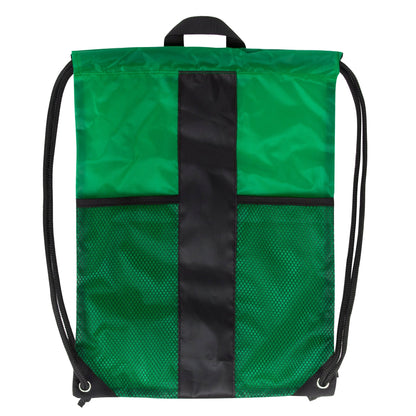 Dual Mesh Pocket Drawstring Backpack - 4 Color