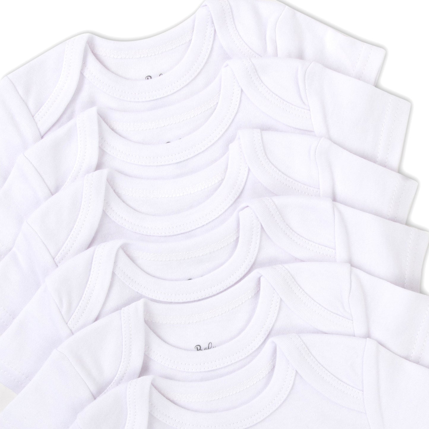 Baby Bodysuit 6-Pack - White Only, Unisex