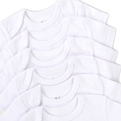 Baby Bodysuit 6-Pack - White Only, Unisex