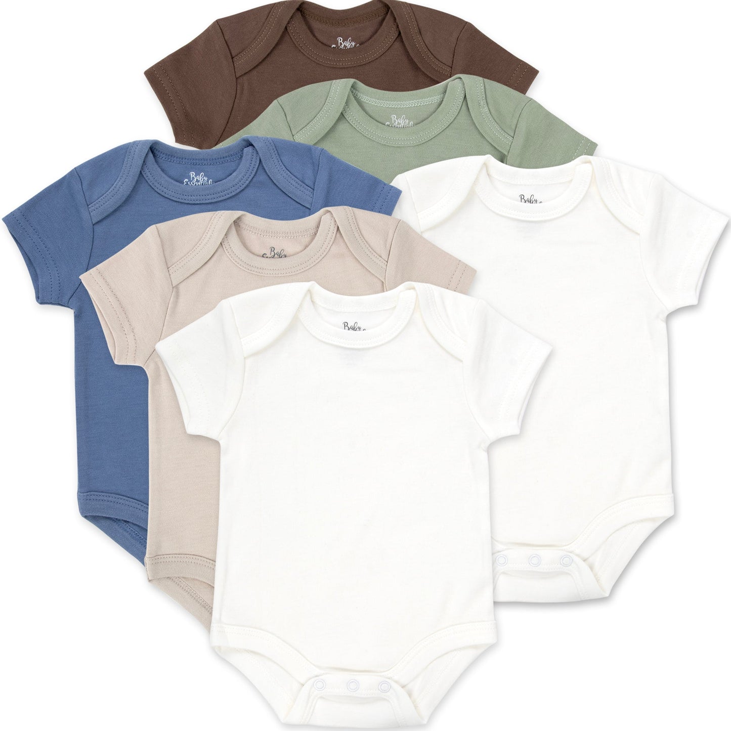 Baby Bodysuit 6-Pack - Boys' Colors