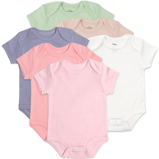 Baby Bodysuit 6-Pack - Girls' Colors Wholesale Bulk USA