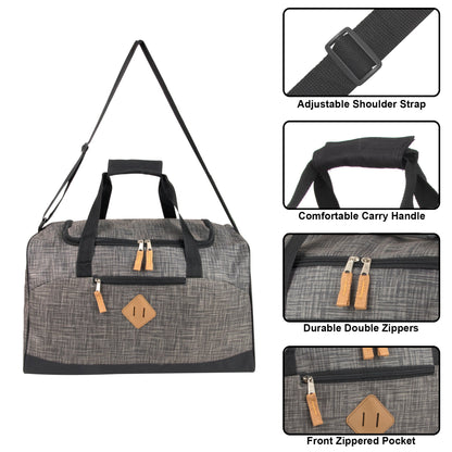 Trailmaker 20 Inch Grey Heather Duffle Bag Wholesale