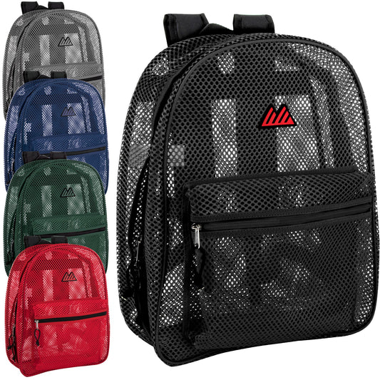 Bulk Wholesale Mesh Backpack 17 Inch