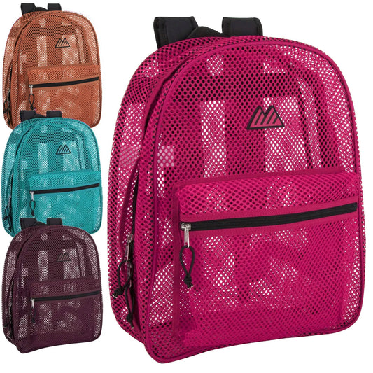 Girls Mesh Backpack 17 " NoveltiesMart Wholesale