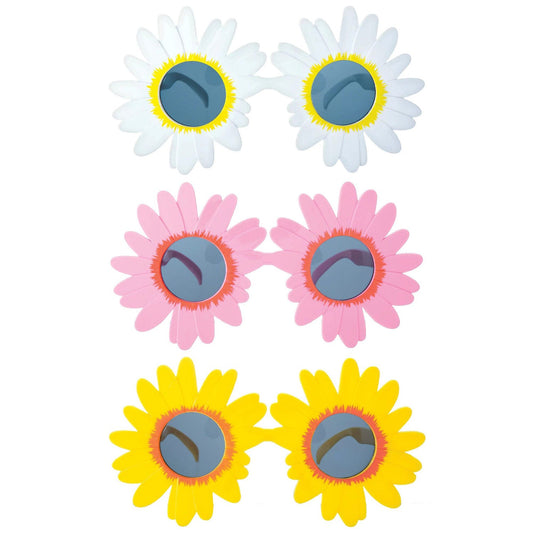 Throwback Summer Daisy Plastic Sunglasses (6 PACK)