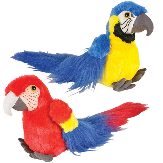 8-Inch Animal Den Macaw Plush - Soft & Cuddly Stuffed Animal