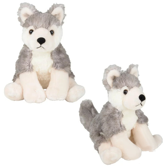 8-Inch Animal Den Wolf Plush - Soft & Cuddly Stuffed Animal