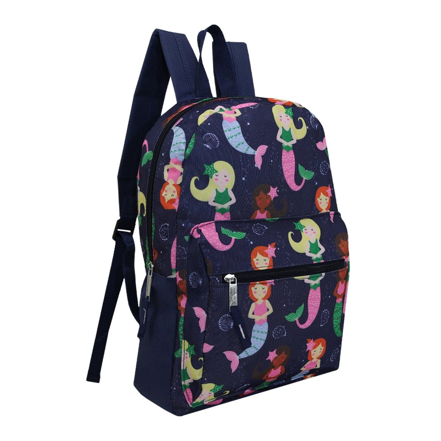 15" Kids Basic Wholesale Backpack in Assorted Prints - Bulk Case of 24