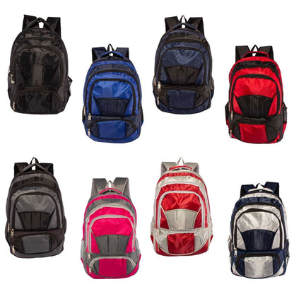 12 19" Premium 4 Pocket Backpacks & Your Choice of 12 Bulk Winter Item Sets - Wholesale Care Package: Homeless, Emergency, Charity