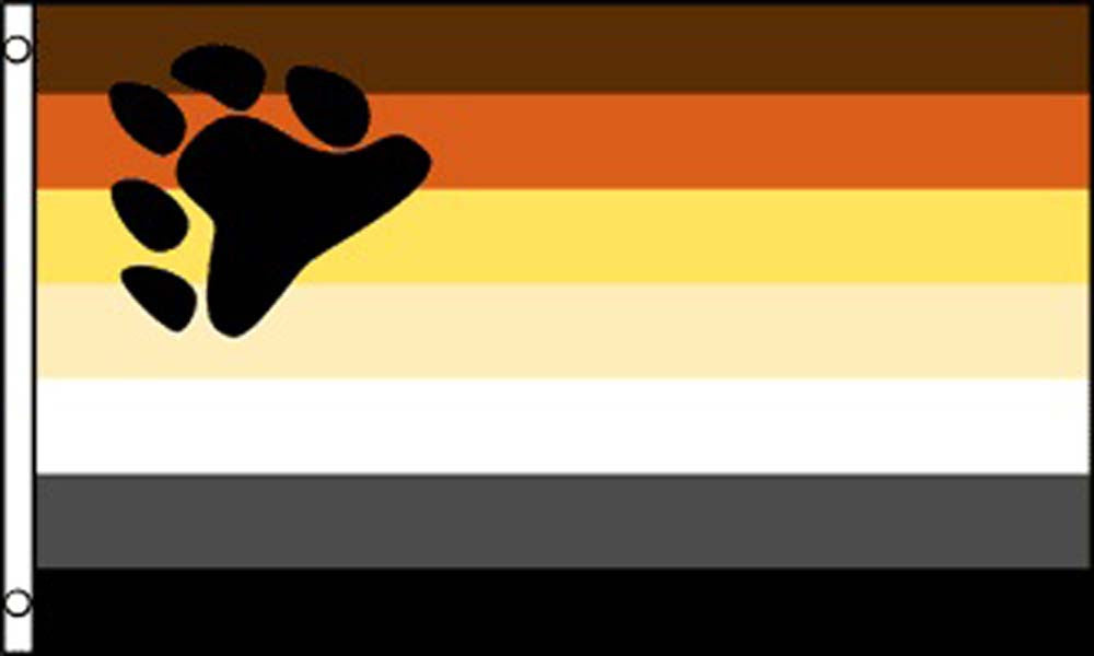 Bear Paw Rainbow Pride 3 x 5 Flag – High-Quality Banner for Indoor & Outdoor Use