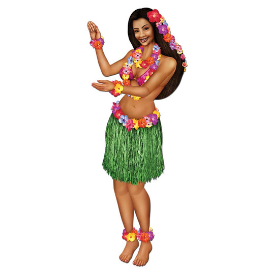 Jointed Hula Girl Cutout 3' 2"