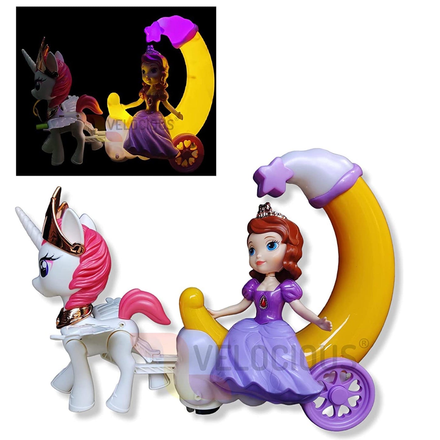 Princess Carriage Play Set – Battery Operated For KId's