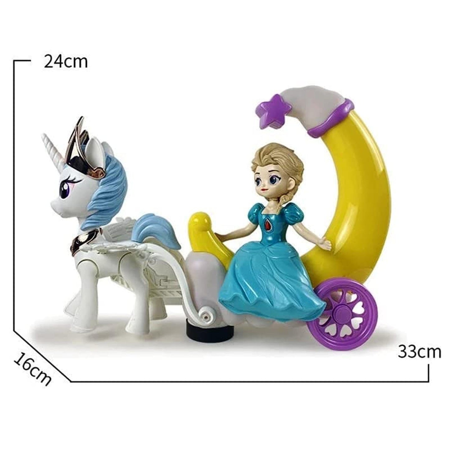 Princess Carriage Play Set – Battery Operated For KId's