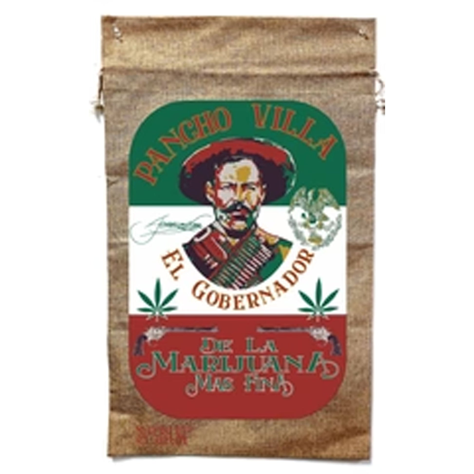 Pancho Villa Marijuana Burlap Bag - NoveltiesMart.com Wholesale