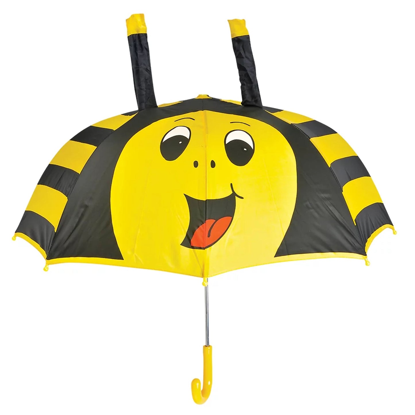 28” Bee Umbrella - Smiling Bumble Bee Design with Antenna