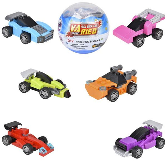 Building Block Pull Back Race Car – Interactive Toy