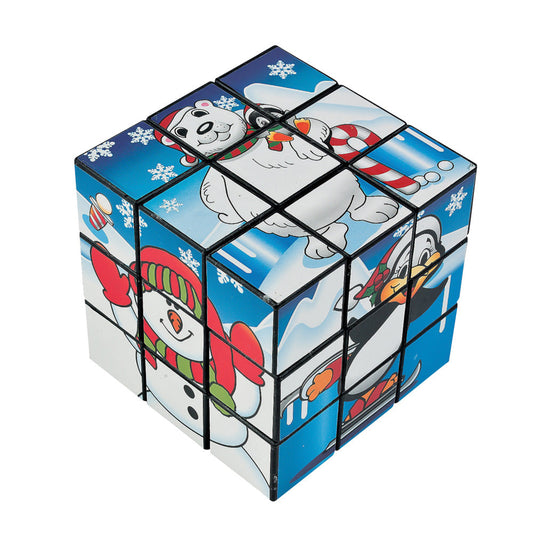 Christmas Puzzle Cubes 2-1/4" (DZ)