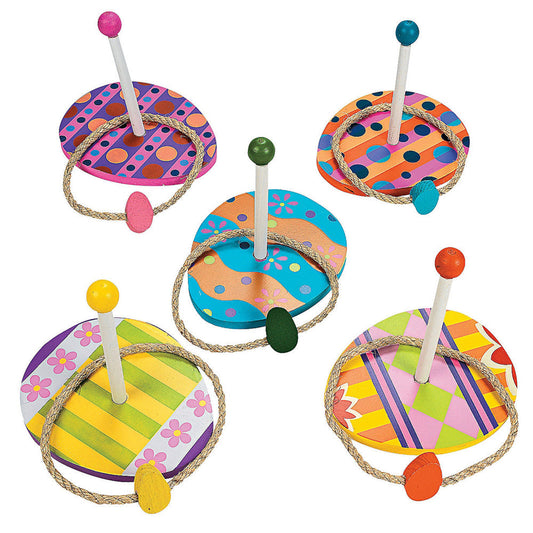 Wooden Egg Ring Toss