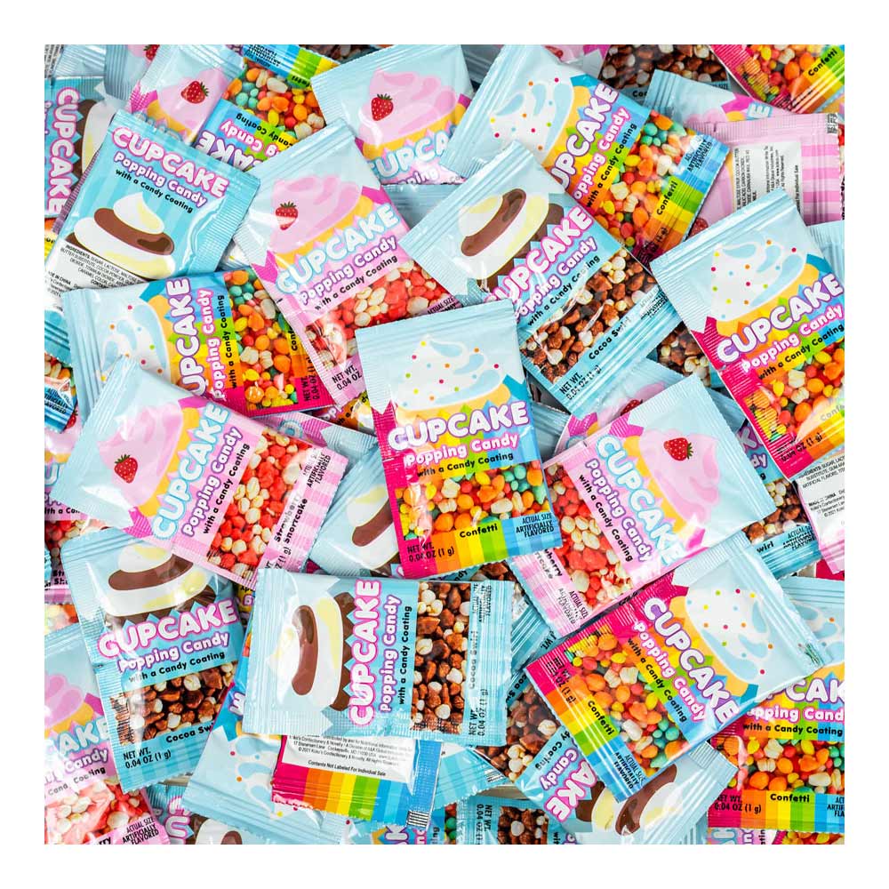 Cupcake Coated Popping Candy (Bag 250) Wholesale Bulk USA