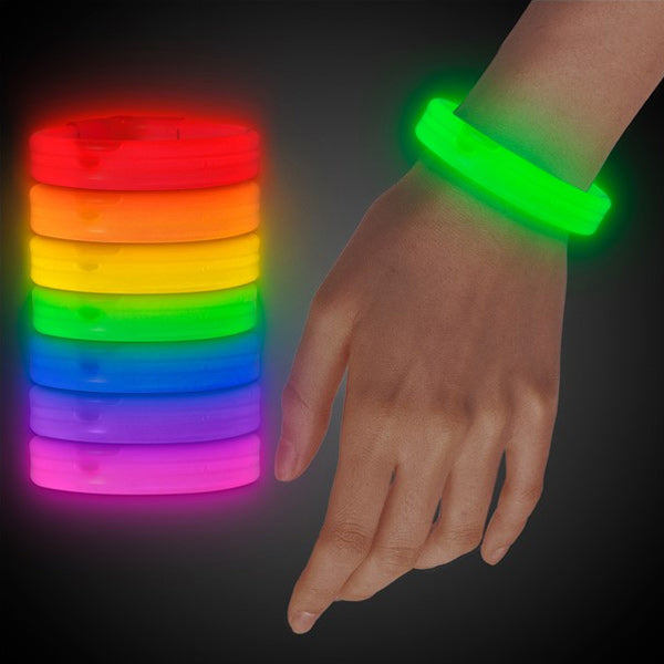 Glow Bracelets 9" Triple Wide (25 PACK)